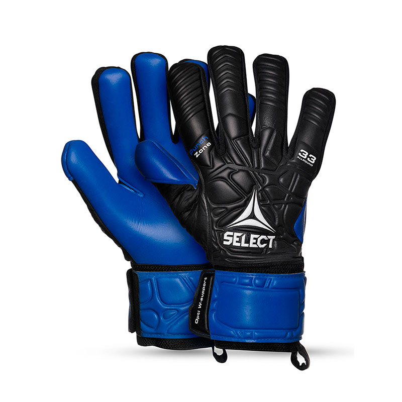 Перчатки вратарские SELECT 33 ALLROUND V21 размер 10 черный/синий