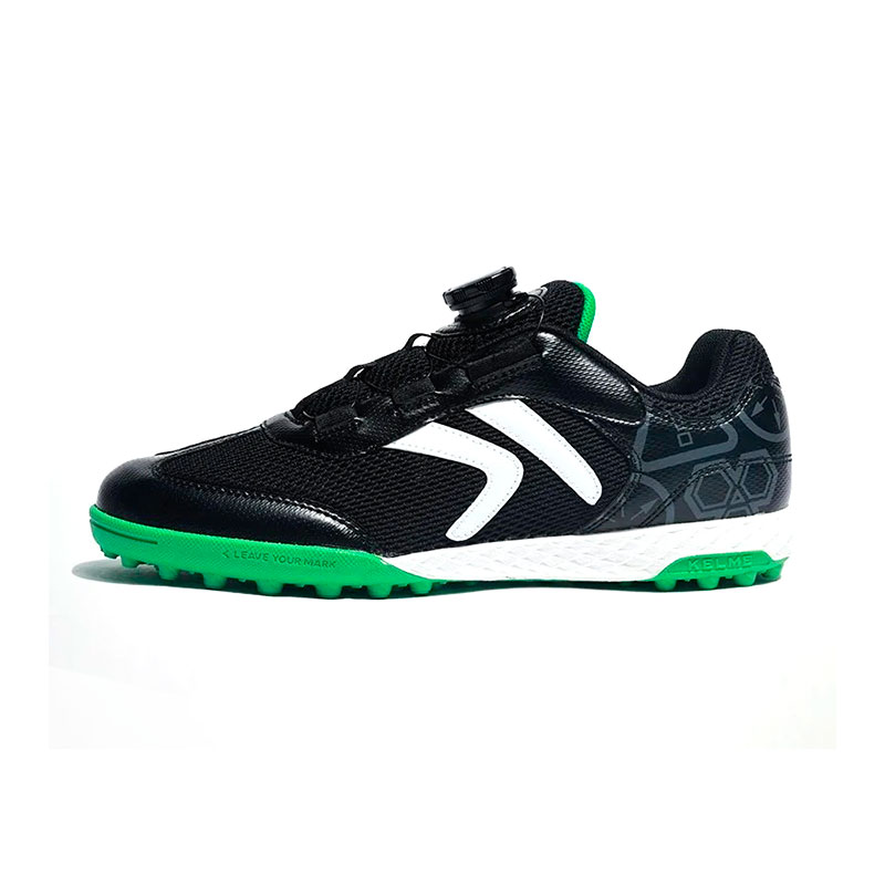 Сороконожки подростковые KELME чёрный/зелёный