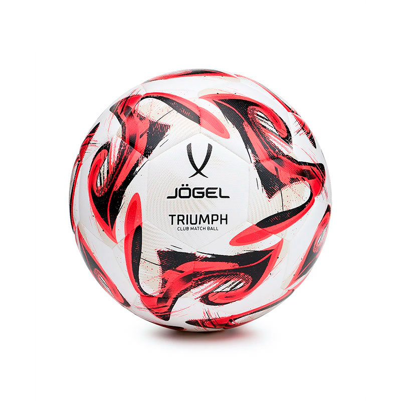Футбольный мяч JOGEL Triumph Club размер 5 белый/красный