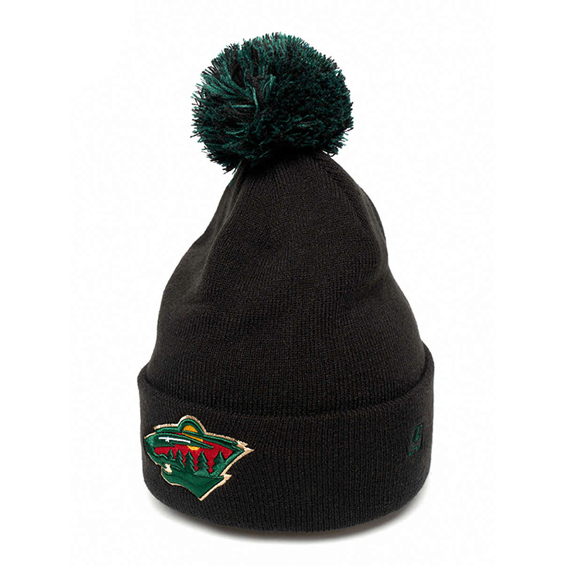 Шапка Миннесота Уайлд с помпоном