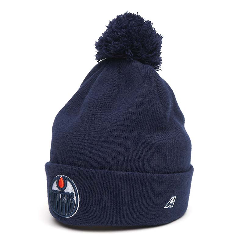 Шапка с помпоном Эдмонтон Ойлерз