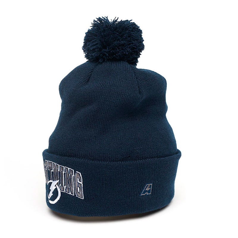 Шапка с помпоном Тампа-Бэй Лайтнинг
