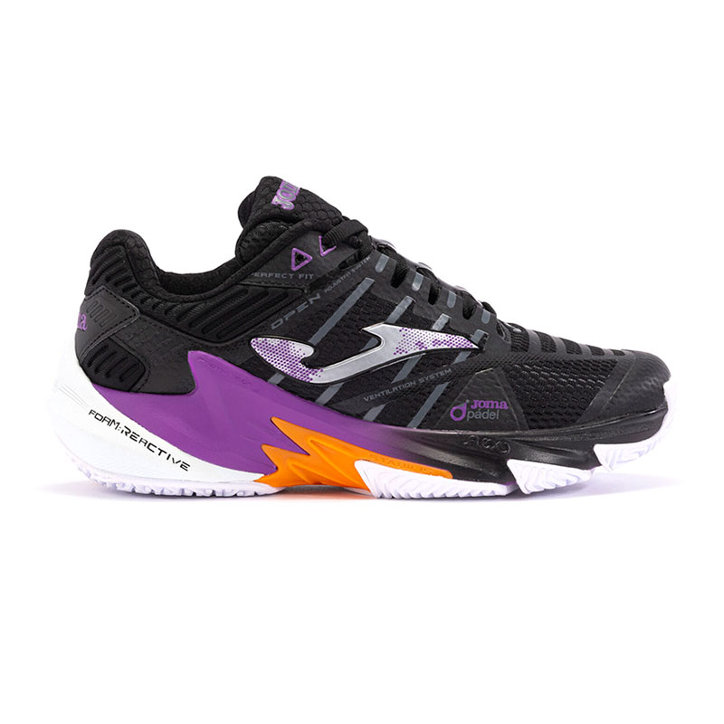 Кроссовки женские Joma OPEN LADY черный/фиолетовый